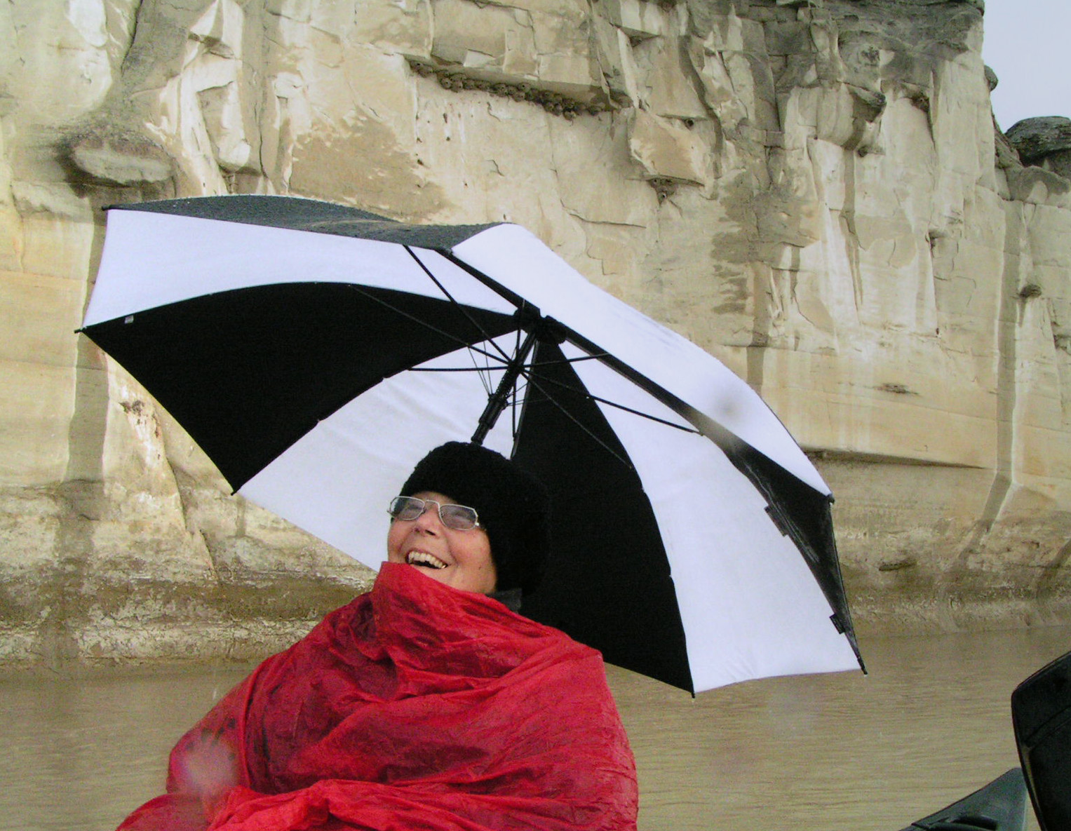 Bonnie Blackmore visits the White Cliffs along the Missouri River in Montana. She lived for 26 years as a quadriplegic.