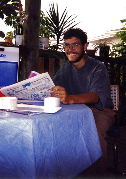 Murray Blackmore during his term studying in Hawaii
